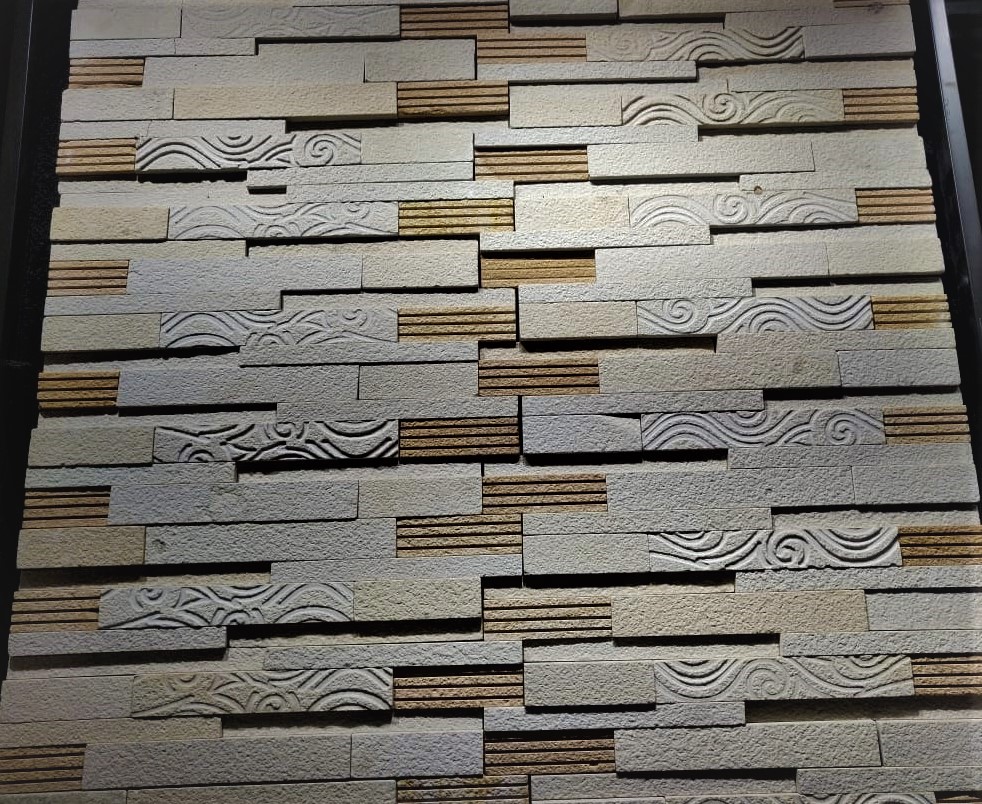 CNC Carving Stone Wall Cladding Tiles and Panels